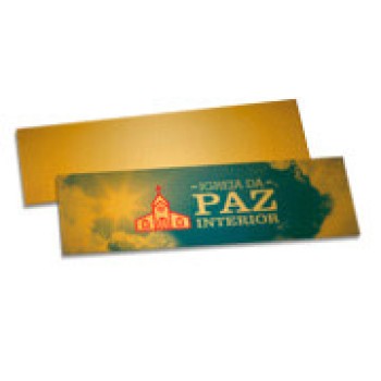 MARCADOR DE PÁGINA PAPEIS ESPECIAIS GOLD MASTER 300G SEM VERNIZ 153X51 Colorido frente - 50 un.