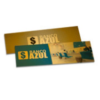 MARCADOR DE PÁGINA PAPEIS ESPECIAIS GOLD MASTER 300G SEM VERNIZ 153X51 Colorido frente e preto e branco verso - 250 un.
