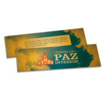 MARCADOR DE PÁGINA PAPEIS ESPECIAIS GOLD MASTER 300G SEM VERNIZ 153X51 Colorido frente e verso - 50 un.