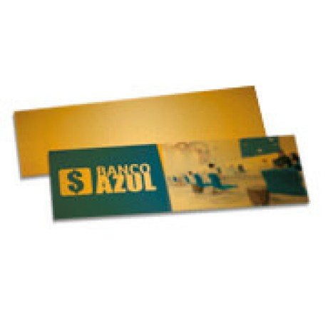 MARCADOR DE PÁGINA PAPEIS ESPECIAIS GOLD MASTER 300G SEM VERNIZ 153X51 Colorido frente - 250 un.