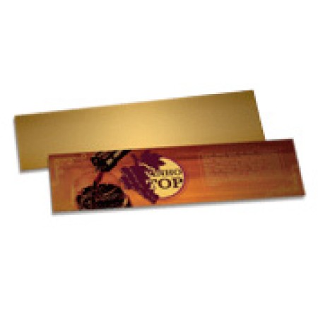 MARCADOR DE PÁGINA PAPEIS ESPECIAIS GOLD MASTER 300G SEM VERNIZ 182X51 Colorido frente - 100 un.