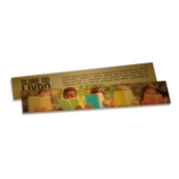 MARCADOR DE PÁGINA PAPEIS ESPECIAIS GOLD MASTER 300G SEM VERNIZ 273X51 Colorido frente e preto e branco verso - 250 un.
