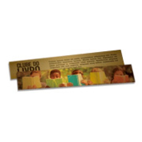 MARCADOR DE PÁGINA PAPEIS ESPECIAIS GOLD MASTER 300G SEM VERNIZ 273X51 Colorido frente e preto e branco verso - 250 un.