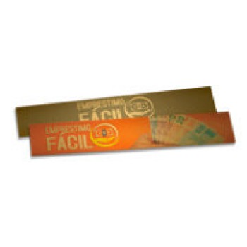 MARCADOR DE PÁGINA PAPEIS ESPECIAIS GOLD MASTER 300G SEM VERNIZ 273X51 Colorido frente e preto e branco verso - 100 un.