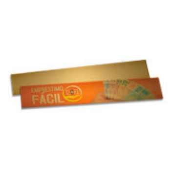 MARCADOR DE PÁGINA PAPEIS ESPECIAIS GOLD MASTER 300G SEM VERNIZ 273X51 Colorido frente - 100 un.