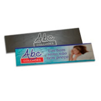 MARCADOR DE PÁGINA PAPEIS ESPECIAIS PERO PLUS 300G SEM VERNIZ 182X51 Colorido frente e preto e branco verso - 50 un.