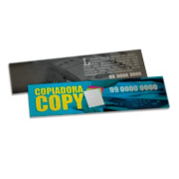 MARCADOR DE PÁGINA PAPEIS ESPECIAIS PERO PLUS 300G SEM VERNIZ 182X51 Colorido frente e preto e branco verso - 250 un.