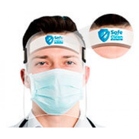 MÁSCARAS DE PREVENÇÃO PERSONALIZADAS PROTETOR FACIAL FACE SHIELD Colorido frente - 1 un.