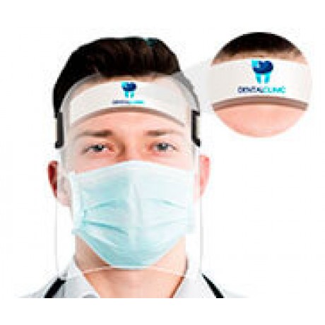 MÁSCARAS DE PREVENÇÃO PERSONALIZADAS PROTETOR FACIAL FACE SHIELD Colorido frente - 10 un.