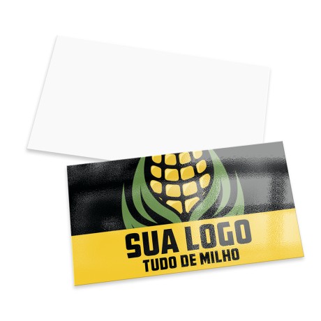 MINI CARTÃO COUCHÊ 250G VERNIZ UV TOTAL FRENTE 80X40MM Colorido frente - 500 un.