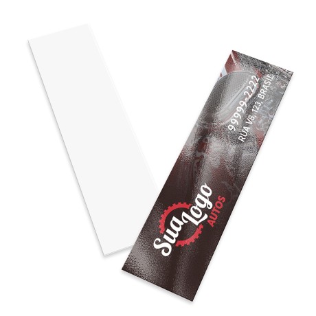 MINI CARTÃO COUCHÊ 300G VERNIZ UV TOTAL FRENTE 91X26MM Colorido frente - 2000 un.
