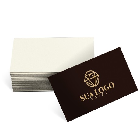 MINI CARTÃO SUPREMO 305G VERNIZ UV VERNIZ UV TOTAL FRENTE 80X40MM Colorido frente - 500 un.