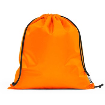 PRODUTOS SEM PERSONALIZAÇÃO BOLSAS, MOCHILAS E SACOCHILAS SACOCHILA RPET MODELO PEMBA 190T LARANJA 10 un.