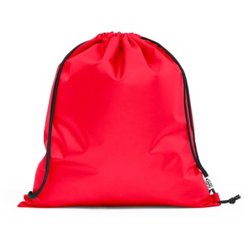 PRODUTOS SEM PERSONALIZAÇÃO BOLSAS, MOCHILAS E SACOCHILAS SACOCHILA RPET MODELO PEMBA 190T VERMELHA 5 un.