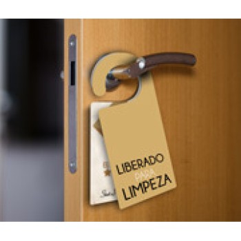 NÃO PERTURBE COM ALÇA COUCHÊ 300G SEM LAMINAÇÃO E SEM VERNIZ SEM VERNIZ Colorido frente e verso - 50 un.