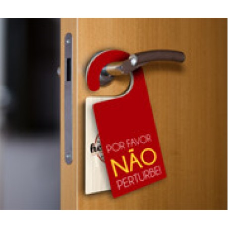 NÃO PERTURBE COM ALÇA PVC PREMIUM 0,50MM