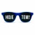 ÓCULOS PERSONALIZADOS PLÁSTICO MODELO RAYBAN AZUL