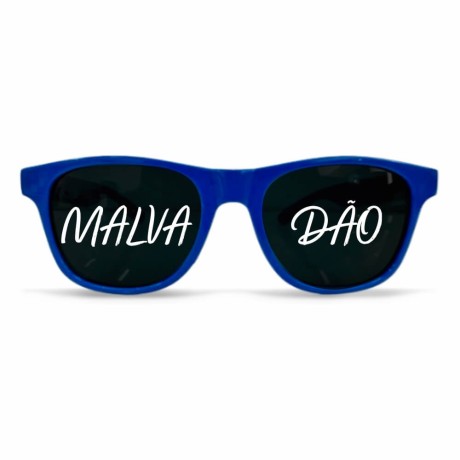 ÓCULOS PERSONALIZADOS PLÁSTICO MODELO RAYBAN AZUL Preto e branco frente - 50 un.