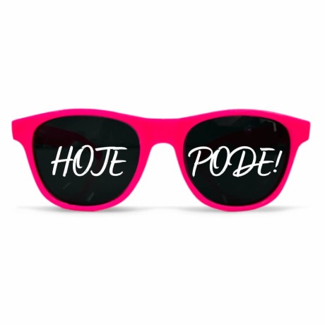 ÓCULOS PERSONALIZADOS PLÁSTICO MODELO RAYBAN ROSA Preto e branco frente - 50 un.