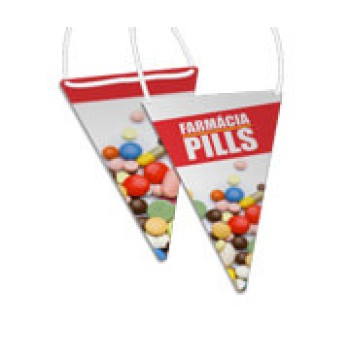 OFERTAS DE NATAL BANDEIROLAS Colorido frente e verso - 150 un.