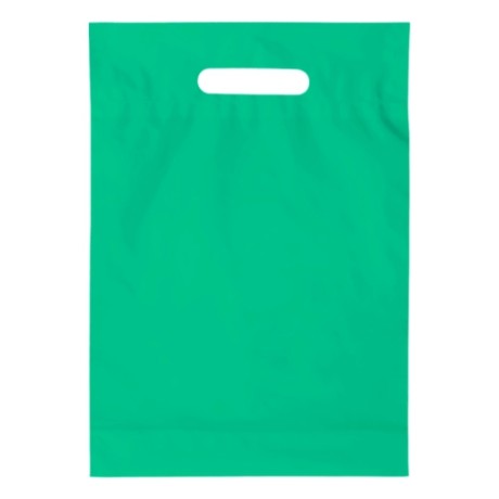 OUTLET ZAP SEM PERSONALIZAÇÃO SACOLAS PLÁSTICA BOCA VAZADA VERDE ÁGUA 200X300MM 25 un.