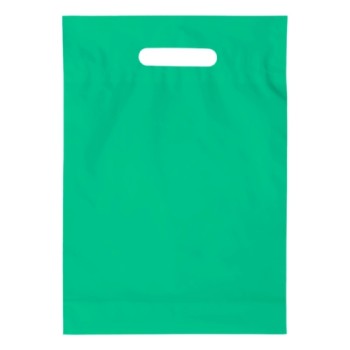 OUTLET ZAP SEM PERSONALIZAÇÃO SACOLAS PLÁSTICA BOCA VAZADA VERDE ÁGUA 400X500MM 5 un.