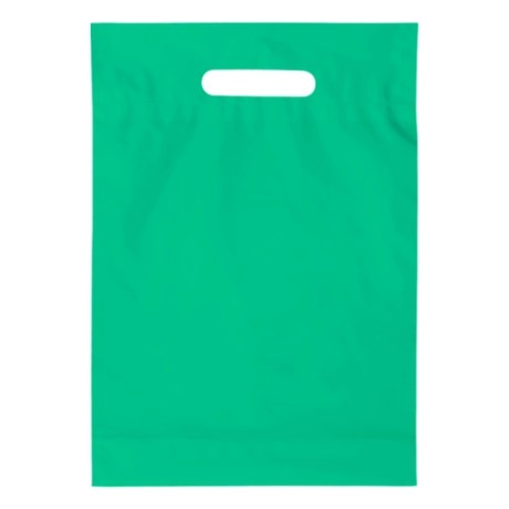 SACOLAS PLÁSTICA BOCA VAZADA VERDE ÁGUA 400X500MM SEM PERSONALIZAÇÃO 250 un.