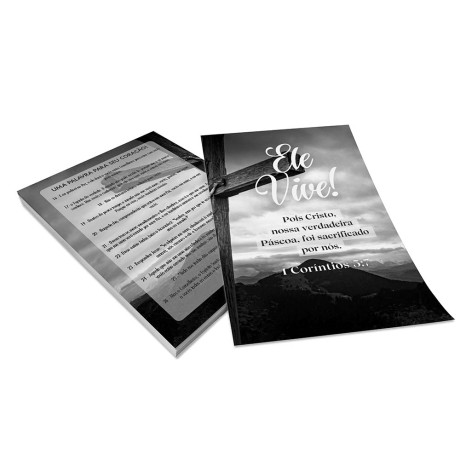 PANFLETOS, FLYERS E FOLHETOS APERGAMINHADO  75G 300X210MM Preto e branco frente e verso - 2500 un.