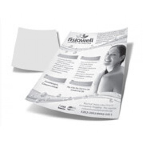 PANFLETOS, FLYERS E FOLHETOS APERGAMINHADO  75G 300X210MM Preto e branco frente - 500 un.