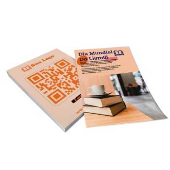 PANFLETOS, FLYERS E FOLHETOS APERGAMINHADO  90G 210X300MM Colorido frente e verso - 100 un.