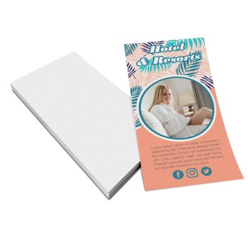 PANFLETOS, FLYERS E FOLHETOS APERGAMINHADO 150G 100X210MM Colorido frente - 500 un.