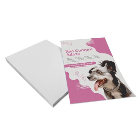 PANFLETOS, FLYERS E FOLHETOS APERGAMINHADO 150G 300X210MM Colorido frente - 250 un.