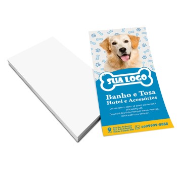 PANFLETOS, FLYERS E FOLHETOS APERGAMINHADO 180G 100X210MM Colorido frente - 500 un.