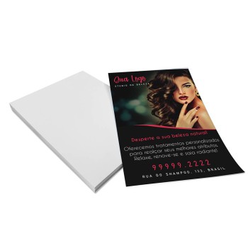 PANFLETOS, FLYERS E FOLHETOS APERGAMINHADO 180G 150X210MM Colorido frente - 250 un.