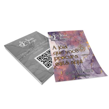 PANFLETOS, FLYERS E FOLHETOS APERGAMINHADO 180G 150X210MM Colorido frente e preto e branco verso - 50 un.