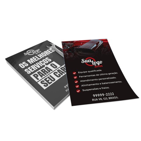 PANFLETOS, FLYERS E FOLHETOS APERGAMINHADO 180G 150X210MM Colorido frente e preto e branco verso - 500 un.