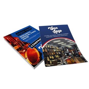 PANFLETOS, FLYERS E FOLHETOS APERGAMINHADO 180G 150X210MM Colorido frente e verso - 1000 un.