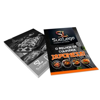 PANFLETOS, FLYERS E FOLHETOS APERGAMINHADO 240G 300X210MM Colorido frente e preto e branco verso - 50 un.