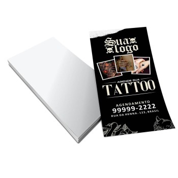 PANFLETOS, FLYERS E FOLHETOS COUCHÊ 115G SEM VERNIZ 100X200MM Colorido frente - 2500 un.