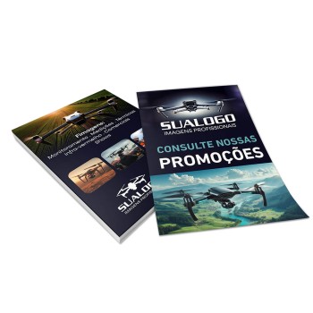 PANFLETOS, FLYERS E FOLHETOS COUCHÊ 115G SEM VERNIZ 150X100MM Colorido frente e verso - 200 un.