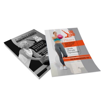 PANFLETOS, FLYERS E FOLHETOS COUCHÊ 115G SEM VERNIZ 150X200MM Colorido frente e preto e branco verso - 10000 un.