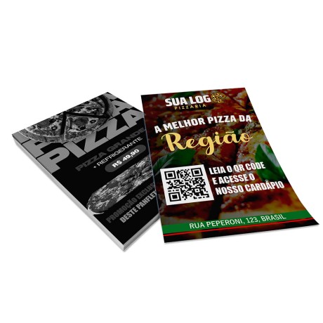PANFLETOS, FLYERS E FOLHETOS COUCHÊ 150G SEM VERNIZ 150X100MM Colorido frente e preto e branco verso - 5000 un.
