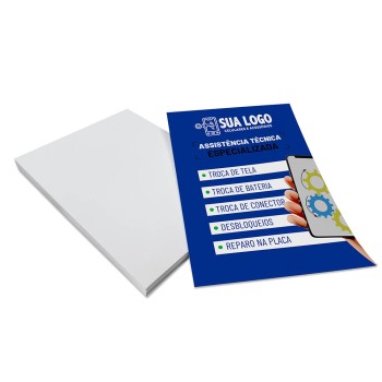 PANFLETOS, FLYERS E FOLHETOS COUCHÊ 150G SEM VERNIZ 150X200MM Colorido frente - 1000 un.