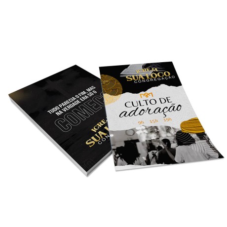 PANFLETOS, FLYERS E FOLHETOS COUCHÊ 150G SEM VERNIZ 300X200MM Colorido frente e verso - 10000 un.