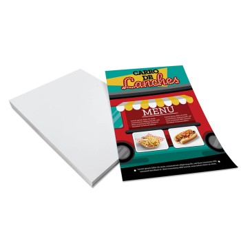 PANFLETOS, FLYERS E FOLHETOS COUCHÊ 150G SEM VERNIZ 300X400MM Colorido frente - 200 un.