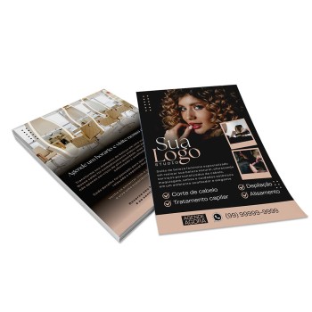 PANFLETOS, FLYERS E FOLHETOS COUCHÊ 150G SEM VERNIZ 300X400MM Colorido frente e verso - 1000 un.