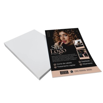 PANFLETOS, FLYERS E FOLHETOS COUCHÊ 150G SEM VERNIZ 300X400MM Colorido frente - 1000 un.
