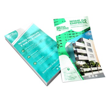 PANFLETOS, FLYERS E FOLHETOS COUCHÊ 150G VERNIZ UV TOTAL FRENTE E VERSO 100X200MM Colorido frente e verso - 250 un.