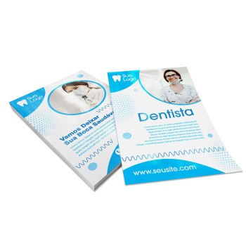 PANFLETOS, FLYERS E FOLHETOS COUCHÊ 150G VERNIZ UV TOTAL FRENTE E VERSO 150X200MM Colorido frente e verso - 2500 un.