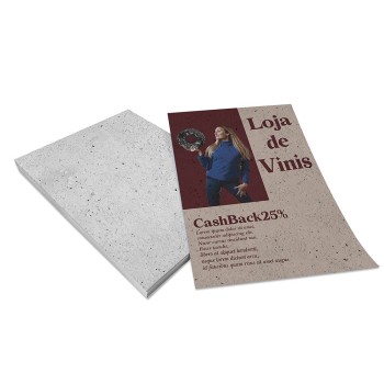 PANFLETOS, FLYERS E FOLHETOS RECICLATO 90G 150X210MM Colorido frente - 200 un.